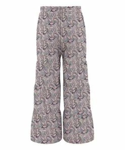 Hot Sale 💯 Trend Blossoms Light Gray & Pink Floral Paisley Tiered Pants - 👧 Girls ⭐