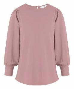 Best Pirce 🎉 Trend Blossoms Dusty Pink Puff-Sleeve Top - 👧 Girls 🧨