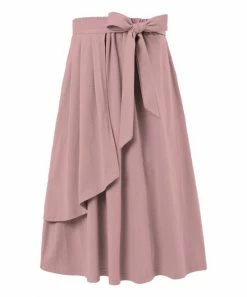 New ⭐ Trend Blossoms Dusty Pink Bow-Belted 👗 Skirt - 👧 Girls ✨