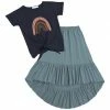 Best deal ๐ Trend Blossoms Dark Navy Rainbow Knot-Front Tee & Dusty Blue Hi-Low ๐ Skirt - ๐ง Girls ๐ 1 Best deal ๐ Trend Blossoms Dark Navy Rainbow Knot-Front Tee & Dusty Blue Hi-Low ๐ Skirt - ๐ง Girls ๐ -Trend Blossoms-shop zu100662046 main tm1634757660