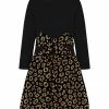 Best Pirce 🛒 Trend Blossoms Black & Gold Glitter Leopard Bow-Accent Long-Sleeve A-Line 👗 Dress - 👧 Girls 💯 1 Best Pirce 🛒 Trend Blossoms Black & Gold Glitter Leopard Bow-Accent Long-Sleeve A-Line 👗 Dress - 👧 Girls 💯 -Trend Blossoms-shop zu100867306 main tm1635430349