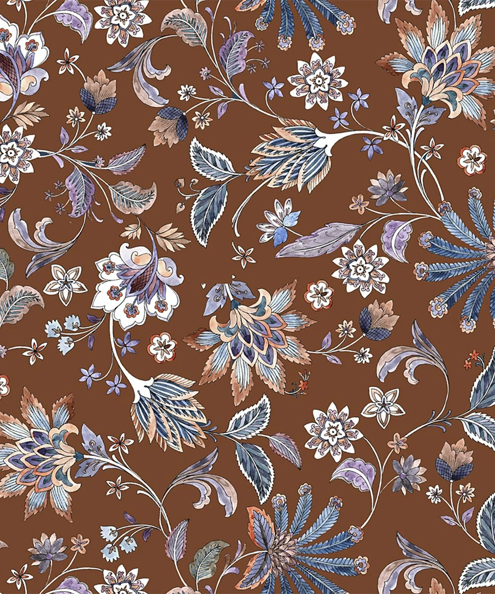 Cheapest ๐ Trend Blossoms Saddle Brown & Lavender Floral Palazzo Pants - ๐ง Girls ๐ 4 Cheapest ๐ Trend Blossoms Saddle Brown & Lavender Floral Palazzo Pants - ๐ง Girls ๐ - Image 2