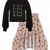 Budget ๐ Trend Blossoms Black 'Be Kind' Long-Sleeve Top & Pink Polka Dot Hi-Low ๐ Skirt - ๐ง Girls ๐ 2 Budget ๐ Trend Blossoms Black 'Be Kind' Long-Sleeve Top & Pink Polka Dot Hi-Low ๐ Skirt - ๐ง Girls ๐ -Trend Blossoms-shop zu101261699 main tm1636557769