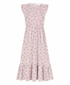 Buy 😉 Trend Blossoms Light Pink Heart Angel-Sleeve A-Line 👗 Dress - 👧 Girls 👍