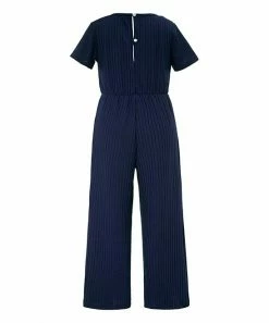 Cheapest ๐คฉ Trend Blossoms Navy Ribbed Knot-Front Jumpsuit - ๐ง Girls ๐งจ 6 Cheapest ๐คฉ Trend Blossoms Navy Ribbed Knot-Front Jumpsuit - ๐ง Girls ๐งจ -Trend Blossoms-shop zu101661569 alt 1 tm1638191072