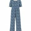 Best reviews of 🔔 Trend Blossoms Dusty Blue Geometric Bow-Belt Jumpsuit - 👧 Girls 😍 -Trend Blossoms-shop zu101996115 main tm1639251033