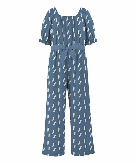 Best reviews of 🔔 Trend Blossoms Dusty Blue Geometric Bow-Belt Jumpsuit - 👧 Girls 😍 3 Best reviews of 🔔 Trend Blossoms Dusty Blue Geometric Bow-Belt Jumpsuit - 👧 Girls 😍