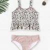 Best Sale ⭐ Trend Blossoms White Leopard-Print Bow-Accent Ruffle 👙 Bikini Top & Pink Stripe Bottoms - 👧 Girls 🛒 2 Best Sale ⭐ Trend Blossoms White Leopard-Print Bow-Accent Ruffle 👙 Bikini Top & Pink Stripe Bottoms - 👧 Girls 🛒 -Trend Blossoms-shop zu102427968 main tm1640787946