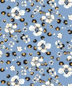 Flash Sale ⭐ Trend Blossoms Blue Floral Tiered Maxi 👗 Dress - 👧 Girls ⌛ -Trend Blossoms-shop zu102493478 alt 1 tm1641233511