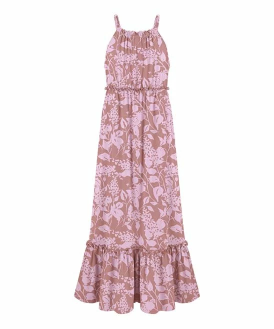 Best Pirce โจ Trend Blossoms Pink Floral Tiered Maxi ๐ Dress - ๐ง Girls ๐ 3 Best Pirce โจ Trend Blossoms Pink Floral Tiered Maxi ๐ Dress - ๐ง Girls ๐