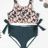 Wholesale 🥰 Trend Blossoms Dark Teal & Pink Floral Bow-Accent 👙 Bikini - 👧 Girls 🧨 -Trend Blossoms-shop zu102511474 main tm1641328671