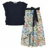 Cheapest ✨ Trend Blossoms Dark Navy Ruffle Sleeveless Top & Light Pink Floral Belted 👗 Skirt - 👧 Girls 🎁 2 Cheapest ✨ Trend Blossoms Dark Navy Ruffle Sleeveless Top & Light Pink Floral Belted 👗 Skirt - 👧 Girls 🎁 -Trend Blossoms-shop zu103470384 main tm1645897287