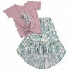 Brand new ๐ Trend Blossoms Pink Floral Front-Knot Tee & Dusty Blue Floral Hi-Low ๐ Skirt - ๐ง Girls โ๏ธ 2 Brand new ๐ Trend Blossoms Pink Floral Front-Knot Tee & Dusty Blue Floral Hi-Low ๐ Skirt - ๐ง Girls โ๏ธ -Trend Blossoms-shop zu103470539 main tm1645897287
