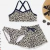 Cheapest ⭐ Trend Blossoms Beige & Light Brown Leopard Cross-Strap 👙 Bikini Set & Shorts - 👧 Girls 🧨 -Trend Blossoms-shop zu103548979 main tm1646669024