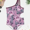 Best Sale 🌟 Trend Blossoms Light Orchid Floral Asymmetric One-Piece - 👧 Girls ⭐ -Trend Blossoms-shop zu103912056 main tm1646857264