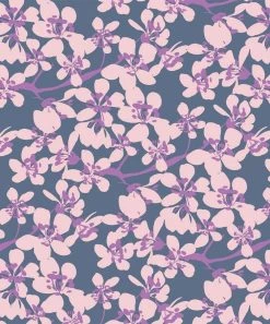 Budget ⌛ Trend Blossoms Dusty Blue & Purple Floral Tiered Sleeveless Maxi 👗 Dress - 👧 Girls ❤️ -Trend Blossoms-shop zu104282170 alt 1 tm1647965115