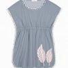 Outlet 👍 Trend Blossoms Dusty Blue & White Leaf Cover-Up - 👧 Girls 🔔 1 Outlet 👍 Trend Blossoms Dusty Blue & White Leaf Cover-Up - 👧 Girls 🔔 -Trend Blossoms-shop zu104282578 main tm1647628299