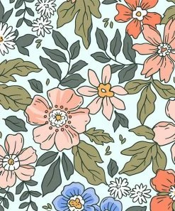 Flash Sale 👍 Trend Blossoms Dark Navy Ruffle-Trim Sleeveless Top & Light Pink Floral Belted 👗 Skirt - 👧 Girls 🎉 -Trend Blossoms-shop zu104289125 alt 2 tm1647965115