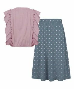 Brand new ๐ Trend Blossoms Pink Ruffle-Accent Sleeveless Top & Dusty Blue Maxi ๐ Skirt - ๐ง Girls ๐ 7 Brand new ๐ Trend Blossoms Pink Ruffle-Accent Sleeveless Top & Dusty Blue Maxi ๐ Skirt - ๐ง Girls ๐ -Trend Blossoms-shop zu104371855 alt 2 tm1648487513