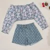 Brand new ๐ฏ Trend Blossoms Pink Floral Ruffle-Accent Crop Top & Dusty Blue Polka Dot Shorts - ๐ง Girls ๐ฅฐ 2 Brand new ๐ฏ Trend Blossoms Pink Floral Ruffle-Accent Crop Top & Dusty Blue Polka Dot Shorts - ๐ง Girls ๐ฅฐ -Trend Blossoms-shop zu104377991 main tm1648311531