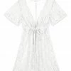 Best reviews of 🤩 Trend Blossoms White Lace Drawstring Cover-Up - 👧 Girls 😍 -Trend Blossoms-shop zu104378460 main tm1648236934