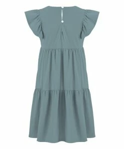 Budget 🎉 Trend Blossoms Dusty Turquoise Angel-Sleeve Shift 👗 Dress - 👧 Girls 🔥 7 Budget 🎉 Trend Blossoms Dusty Turquoise Angel-Sleeve Shift 👗 Dress - 👧 Girls 🔥 -Trend Blossoms-shop zu104813288 alt 2 tm1650386747
