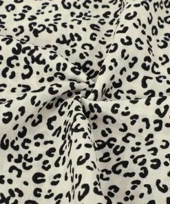 Best Pirce 💯 Trend Blossoms Cream & Brown Leopard Bow-Accent Romper - 👧 Girls 💯 -Trend Blossoms-shop zu104820165 alt 2 tm1649352943