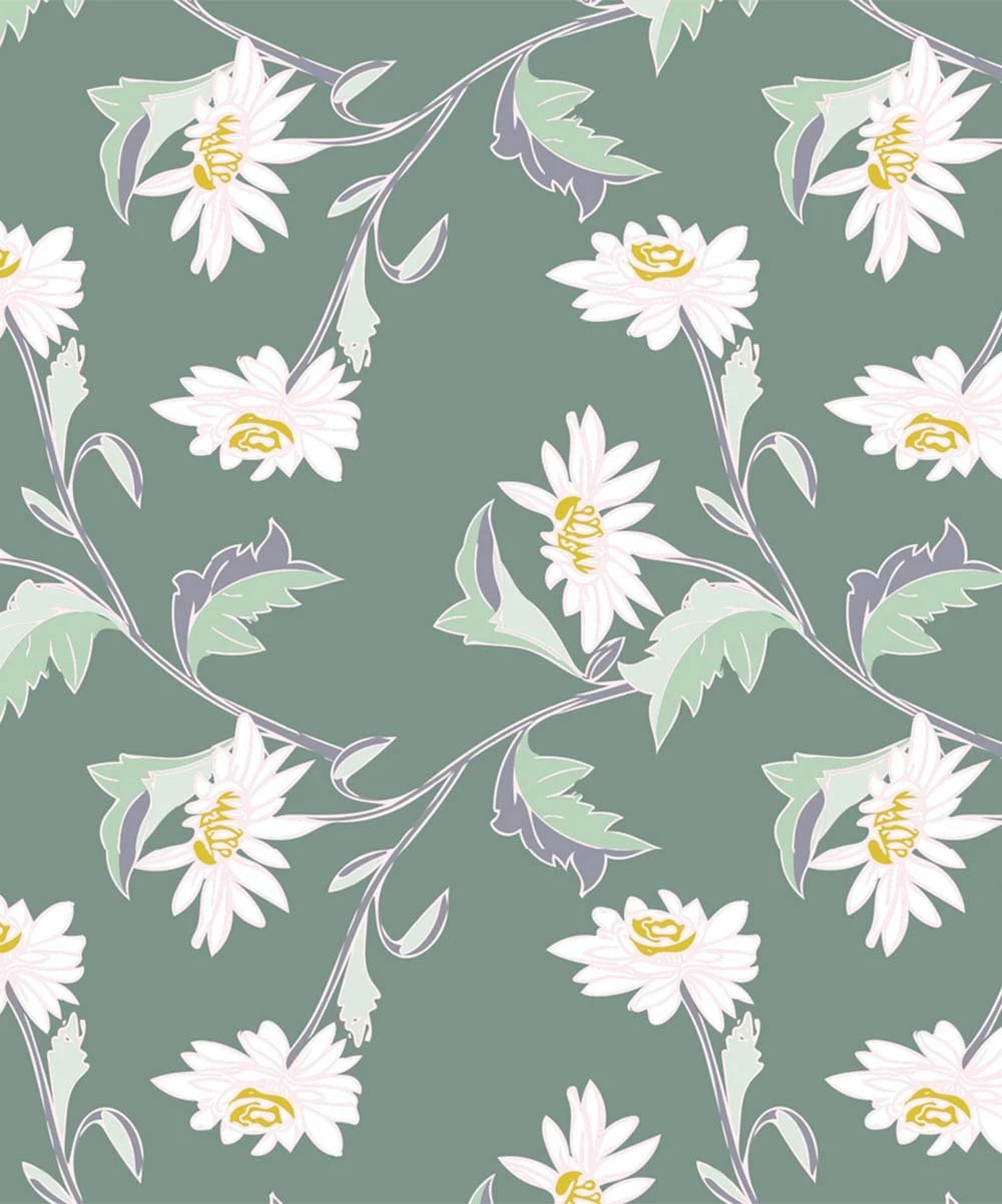 Outlet ❤️ Trend Blossoms Gray Green Ruffle-Accent Sleeveless Top & Floral Maxi 👗 Skirt - 👧 Girls 🤩 4 Outlet ❤️ Trend Blossoms Gray Green Ruffle-Accent Sleeveless Top & Floral Maxi 👗 Skirt - 👧 Girls 🤩 - Image 2