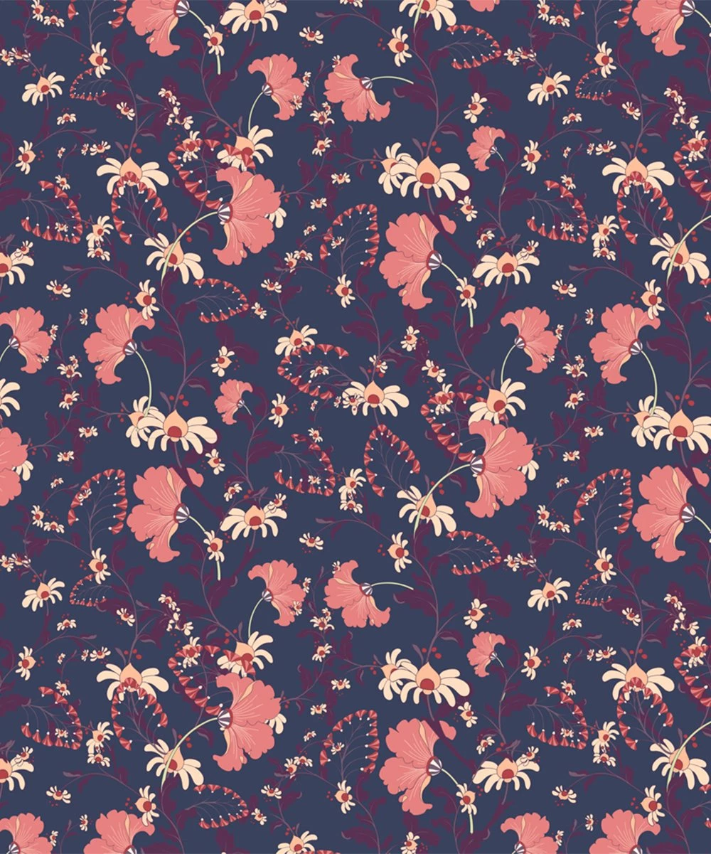 Brand new ๐ Trend Blossoms Navy & Coral Floral Ruffle-Hem Romper - ๐ง Girls ๐ 5 Brand new ๐ Trend Blossoms Navy & Coral Floral Ruffle-Hem Romper - ๐ง Girls ๐ - Image 3