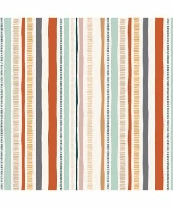 Best deal 🎁 Trend Blossoms Light Turquoise & Orange Stripe Bow-Belted Sleeveless Jumpsuit - 👧 Girls 🥰 -Trend Blossoms-shop zu106506893 alt 2 tm1655164856