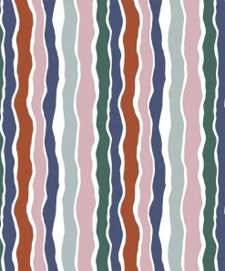 Promo ✔️ Trend Blossoms Blue & Dusty Pink Wavy Stripe Bow-Belt Flutter-Sleeve Jumpsuit - 👧 Girls 🔥 -Trend Blossoms-shop zu106694696 alt 2 tm1655835166