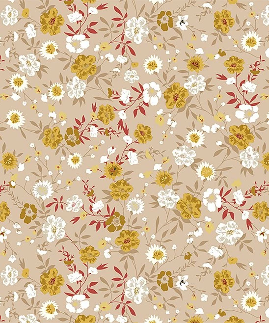 Flash Sale ๐ฅฐ Trend Blossoms Peach Off-Shoulder Crop Top & Beige Floral Flare Pants - ๐ง Girls โญ 4 Flash Sale ๐ฅฐ Trend Blossoms Peach Off-Shoulder Crop Top & Beige Floral Flare Pants - ๐ง Girls โญ - Image 2