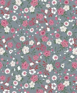 Hot Sale 👍 Trend Blossoms Dusty Pink Off-Shoulder Crop Top & Gray Floral Leaf Flare Pants - 👧 Girls 😀 -Trend Blossoms-shop zu106932887 alt 3 tm1656598578