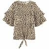 Outlet ๐ Trend Blossoms Light Tan & Black Leopard Ruffle-Sleeve Knot-Front Top - ๐ง Girls โ๏ธ 2 Outlet ๐ Trend Blossoms Light Tan & Black Leopard Ruffle-Sleeve Knot-Front Top - ๐ง Girls โ๏ธ -Trend Blossoms-shop zu107329368 main tm1657827558