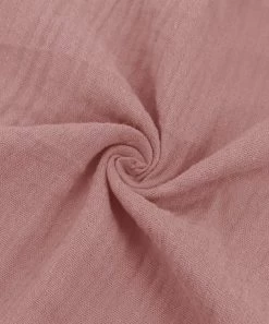 Brand new ✨ Trend Blossoms Dusty Pink Crinkle V-Neck Ruffle-Hem Tunic - 👧 Girls 👍 -Trend Blossoms-shop zu107329369 alt 2 tm1657827558