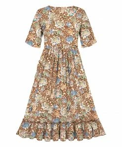 Best Sale โ๏ธ Trend Blossoms Light Brown Floral Ruffle-Accent A-Line ๐ Dress - ๐ง Girls โ๏ธ 6 Best Sale โ๏ธ Trend Blossoms Light Brown Floral Ruffle-Accent A-Line ๐ Dress - ๐ง Girls โ๏ธ -Trend Blossoms-shop zu107411891 alt 1 tm1657891674