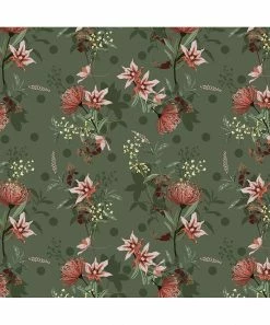 Brand new 🎉 Trend Blossoms Green Floral & Stripe Bow-Accent A-Line 👗 Dress - 👧 Girls ❤️ -Trend Blossoms-shop zu107416622 alt 2 tm1657891674