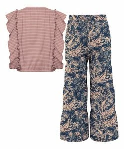 Budget 🔥 Trend Blossoms Dusty Pink Stripe Angel-Sleeve Top & Navy Paisley Wide-Leg Pants - 👧 Girls 😍 6 Budget 🔥 Trend Blossoms Dusty Pink Stripe Angel-Sleeve Top & Navy Paisley Wide-Leg Pants - 👧 Girls 😍 -Trend Blossoms-shop zu107501348 alt 1 tm1658260917