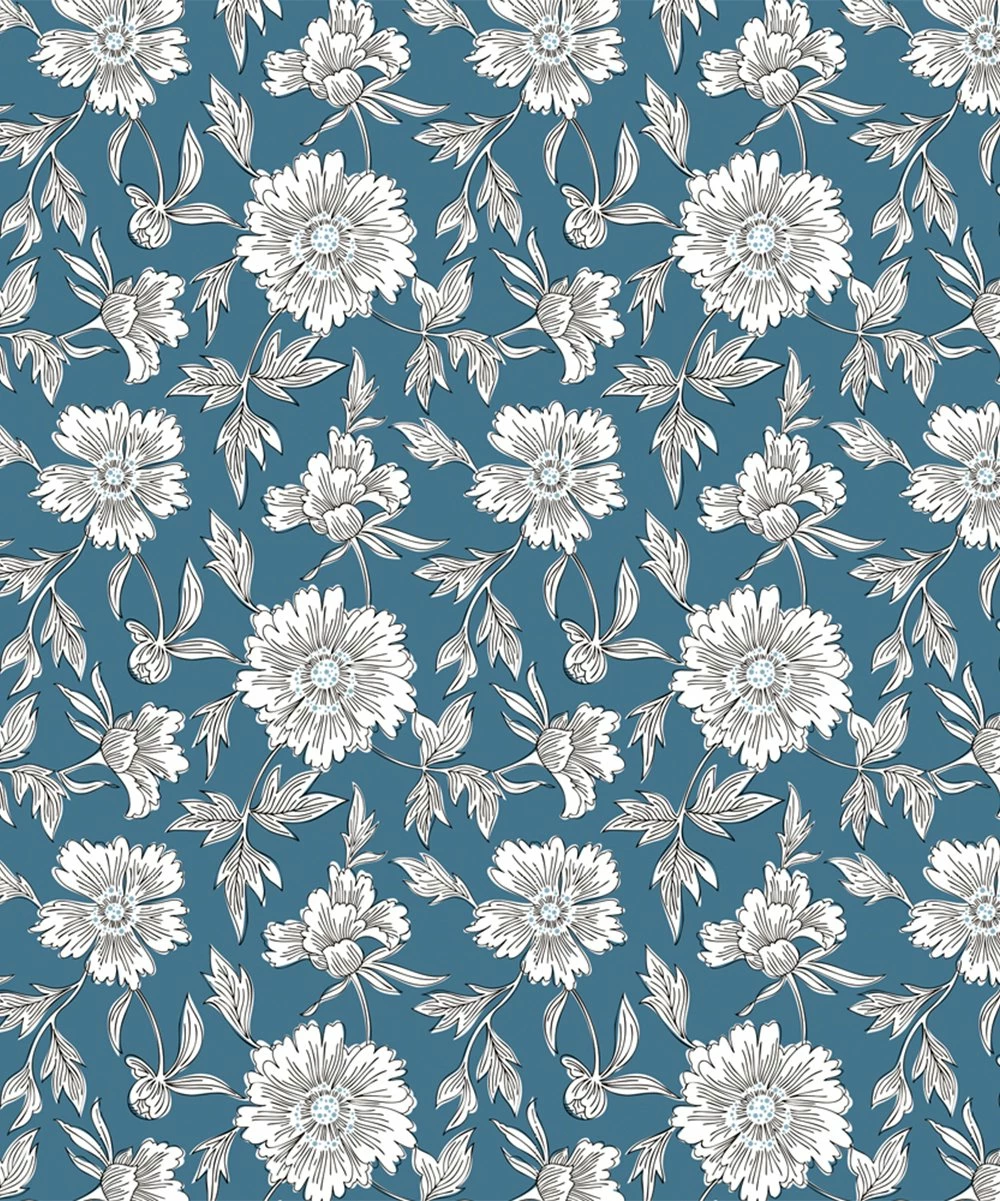 Best deal 😉 Trend Blossoms Blue & White Floral Ruffle-Accent Bow-Belt Joggers - 👧 Girls ⭐ 5 Best deal 😉 Trend Blossoms Blue & White Floral Ruffle-Accent Bow-Belt Joggers - 👧 Girls ⭐ - Image 3