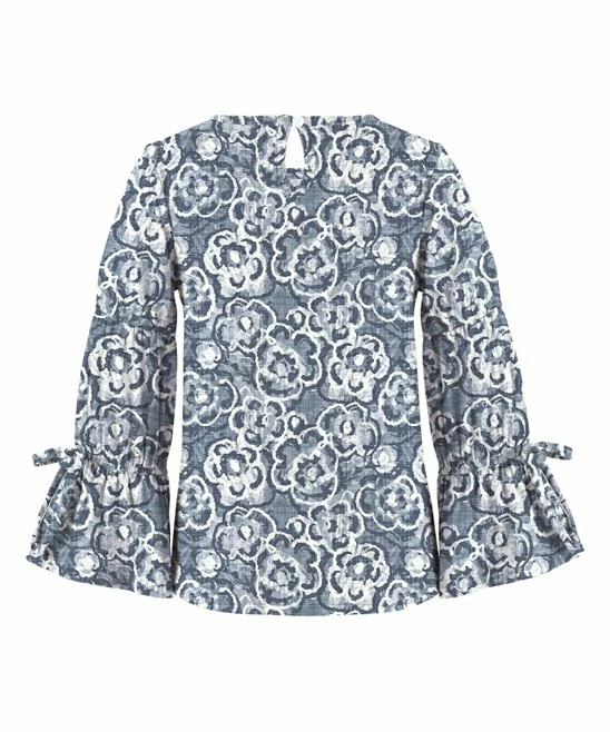 Best reviews of โ๏ธ Trend Blossoms Blue Gray & White Floral Poet-Sleeve Crewneck Top - ๐ง Girls ๐ 5 Best reviews of โ๏ธ Trend Blossoms Blue Gray & White Floral Poet-Sleeve Crewneck Top - ๐ง Girls ๐ - Image 3