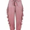 Discount 🛒 Trend Blossoms Pink Velvet Ruffle-Accent Bow-Belt Joggers - 👧 Girls 🛒 -Trend Blossoms-shop zu107508150 main tm1658260917