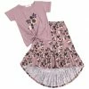 Buy โ๏ธ Trend Blossoms Dusty Pink Floral Knot-Front Top & Ruffle Hi-Low ๐ Skirt - ๐ง Girls ๐คฉ 2 Buy โ๏ธ Trend Blossoms Dusty Pink Floral Knot-Front Top & Ruffle Hi-Low ๐ Skirt - ๐ง Girls ๐คฉ -Trend Blossoms-shop zu107730086 main tm1659021308