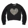 Best reviews of 🛒 Trend Blossoms Black Leopard-Fill Heart Sweatshirt - 👧 Girls ❤️ -Trend Blossoms-shop zu107878898 main tm1659556527