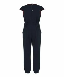 Brand new 👏 Trend Blossoms Dark Navy Pocket Cap-Sleeve Jumpsuit - 👧 Girls 🛒 -Trend Blossoms-shop zu107938699 alt 1 tm1659716272