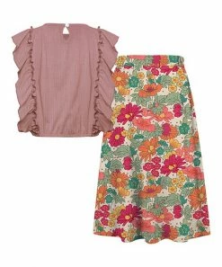 Outlet ๐ Trend Blossoms Dusty Pink Crinkle Angel-Sleeve Top & Floral Bow-Accent Maxi ๐ Skirt - ๐ง Girls ๐ 7 Outlet ๐ Trend Blossoms Dusty Pink Crinkle Angel-Sleeve Top & Floral Bow-Accent Maxi ๐ Skirt - ๐ง Girls ๐ -Trend Blossoms-shop zu108006222 alt 2 tm1659965772