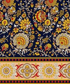 Top 10 🤩 Trend Blossoms Dark Navy & Mustard Floral Belted Long Cardigan - 👧 Girls 🥰 -Trend Blossoms-shop zu108072595 alt 2 tm1660136068