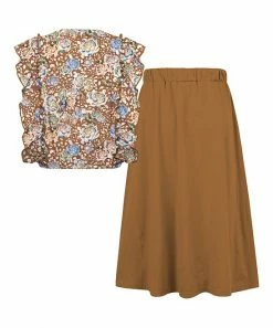 Coupon โจ Trend Blossoms Light Brown Floral Angel-Sleeve Top & Bow-Accent Maxi ๐ Skirt - ๐ง Girls ๐ 6 Coupon โจ Trend Blossoms Light Brown Floral Angel-Sleeve Top & Bow-Accent Maxi ๐ Skirt - ๐ง Girls ๐ -Trend Blossoms-shop zu108161040 alt 1 tm1660226208