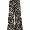 Best Sale 🥰 Trend Blossoms Black & Dusty Pink Floral Tiered Flare Pants - 👧 Girls ✔️ -Trend Blossoms-shop zu108161125 main tm1660226208