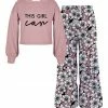 Hot Sale 🥰 Trend Blossoms Dusty Pink 'This Girl Can' Puff-Sleeve Top & Floral Flare Pants - 👧 Girls 👍 1 Hot Sale 🥰 Trend Blossoms Dusty Pink 'This Girl Can' Puff-Sleeve Top & Floral Flare Pants - 👧 Girls 👍 -Trend Blossoms-shop zu108168805 main tm1660689291