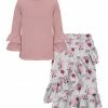 Brand new 😉 Trend Blossoms Dusty Pink Long-Sleeve Top & Gray Floral Asymmetrical 👗 Skirt - 👧 Girls ❤️ 2 Brand new 😉 Trend Blossoms Dusty Pink Long-Sleeve Top & Gray Floral Asymmetrical 👗 Skirt - 👧 Girls ❤️ -Trend Blossoms-shop zu108199016 main tm1660589251